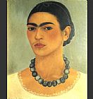 Frida Kahlo Canvas Paintings - FridaKahlo-Self-Portrait-1933